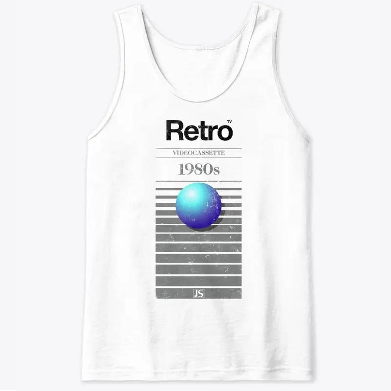 Jaboody Retro VHS 1980s Ball WHITE Tee