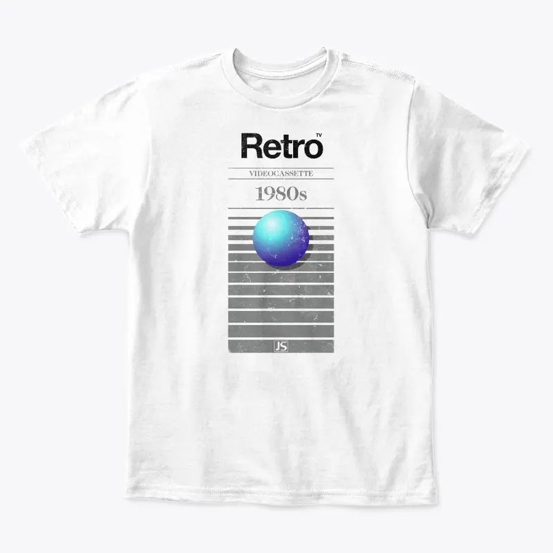 Jaboody Retro VHS 1980s Ball WHITE Tee