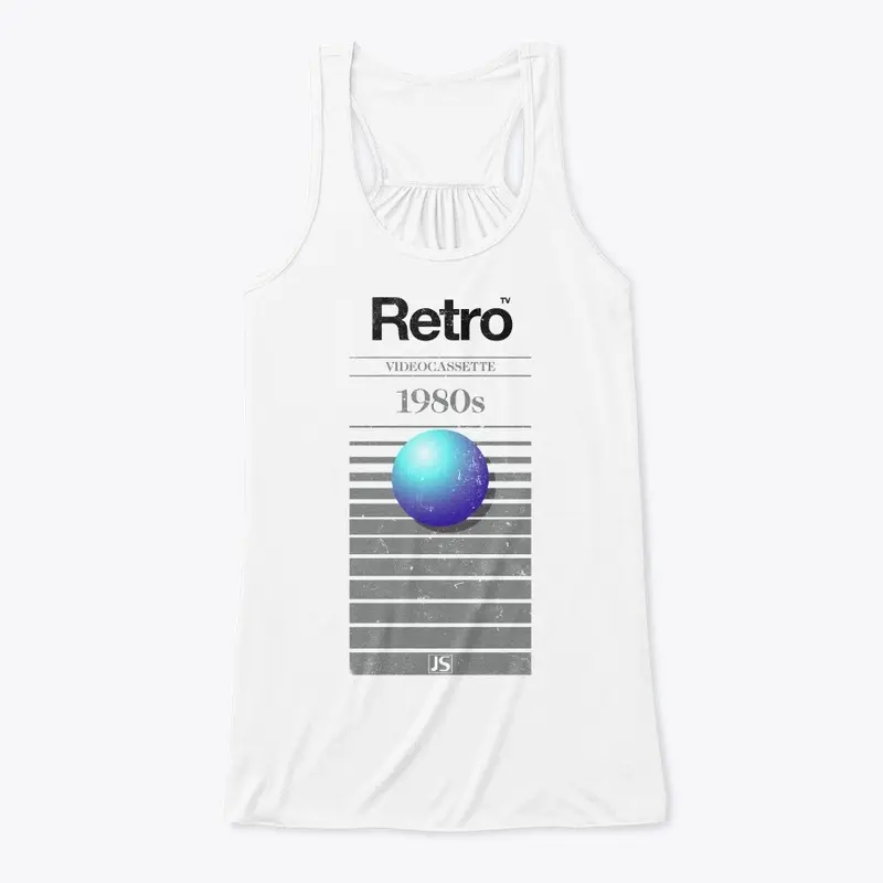 Jaboody Retro VHS 1980s Ball WHITE Tee