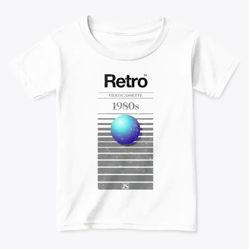 Jaboody Retro VHS 1980s Ball WHITE Tee